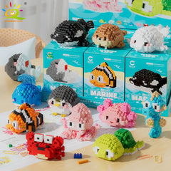 Sea Animal Micro Building Blocks – 3D Mini Brick Sets - Onlytenbucks.com