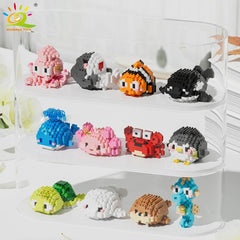 Sea Animal Micro Building Blocks – 3D Mini Brick Sets - Onlytenbucks.com