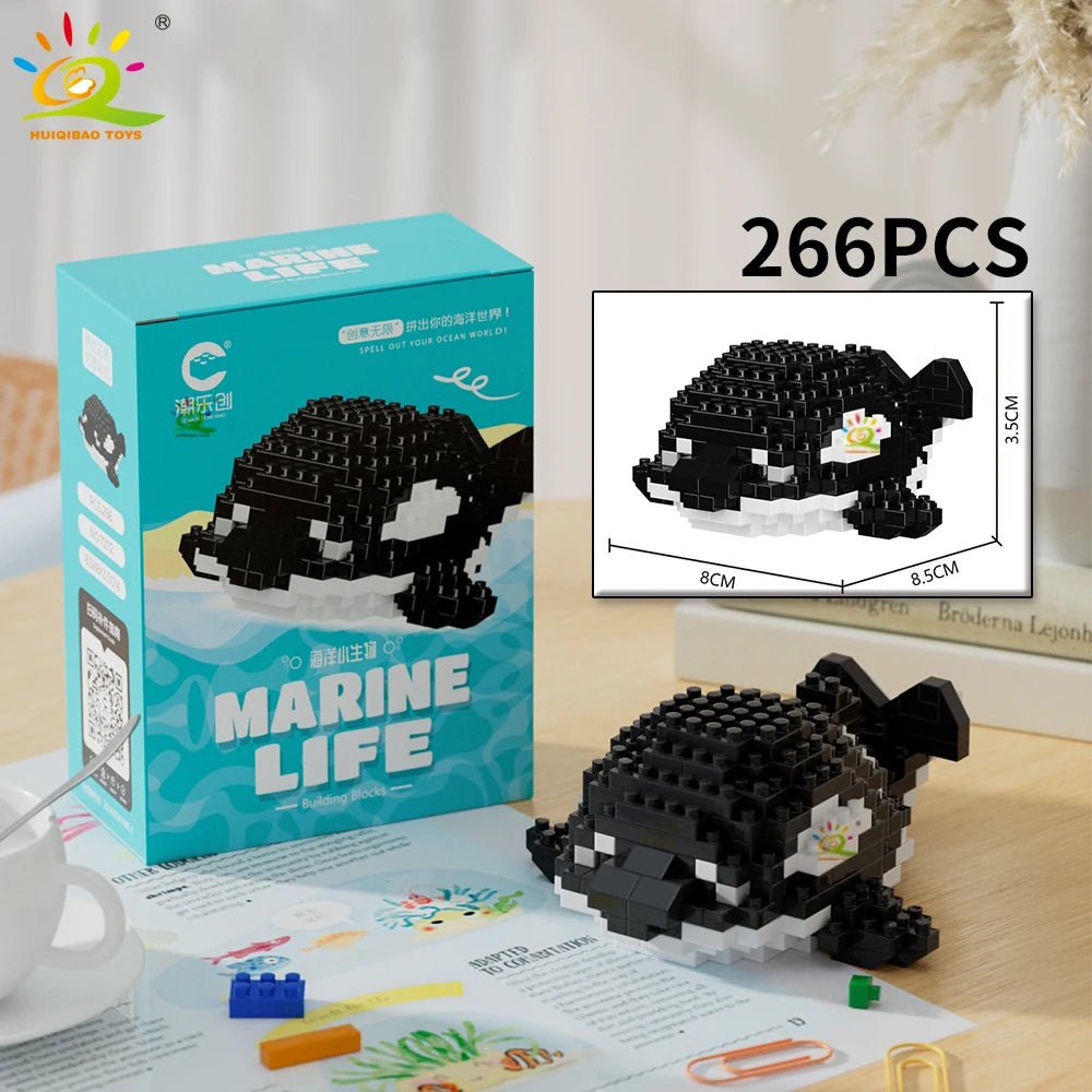 Sea Animal Micro Building Blocks – 3D Mini Brick Sets - Onlytenbucks.com