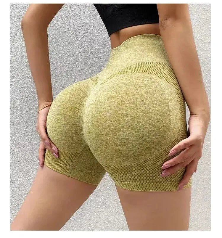 Seamless High Waist Yoga Shorts – Quick - Dry Stretch Fit - Onlytenbucks.com