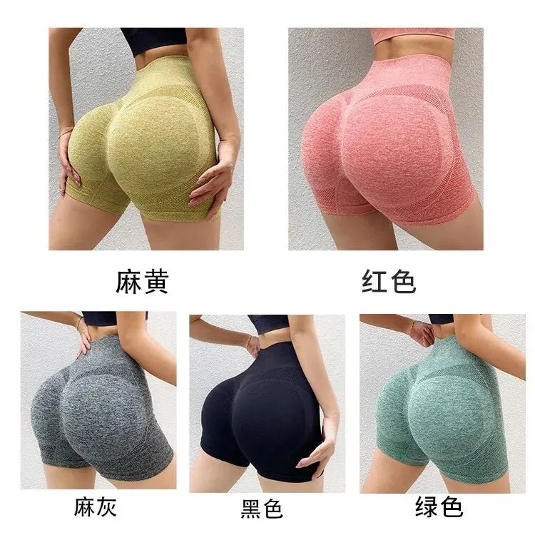 Seamless High Waist Yoga Shorts – Quick - Dry Stretch Fit - Onlytenbucks.com