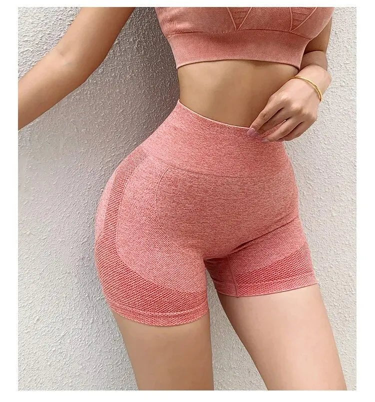 Seamless High Waist Yoga Shorts – Quick - Dry Stretch Fit - Onlytenbucks.com