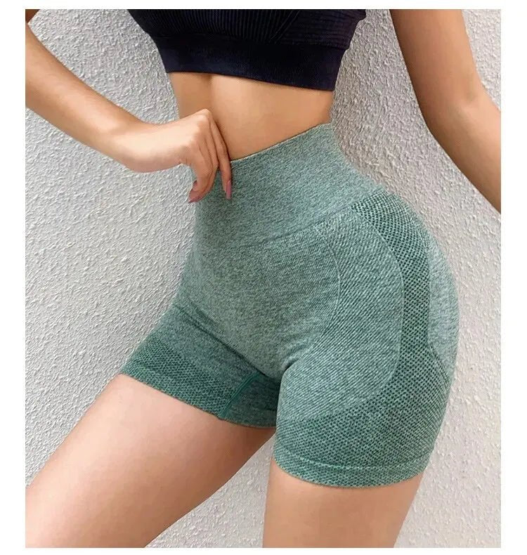 Seamless High Waist Yoga Shorts – Quick - Dry Stretch Fit - Onlytenbucks.com