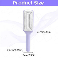 Self - Cleaning Retractable Hairbrush – Anti - Static Scalp Massage Comb - Onlytenbucks.com