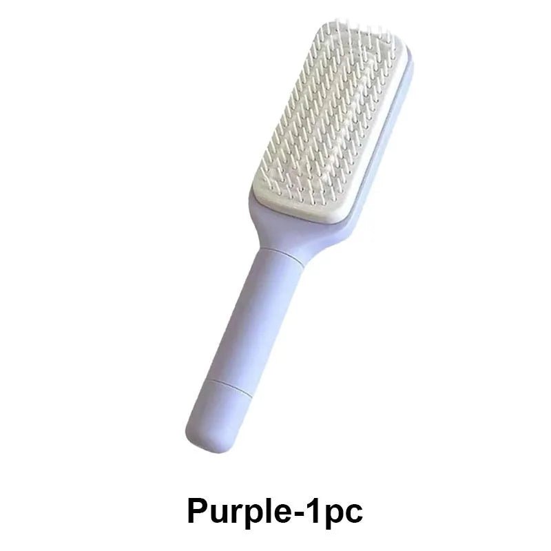 Self - Cleaning Retractable Hairbrush – Anti - Static Scalp Massage Comb - Onlytenbucks.com