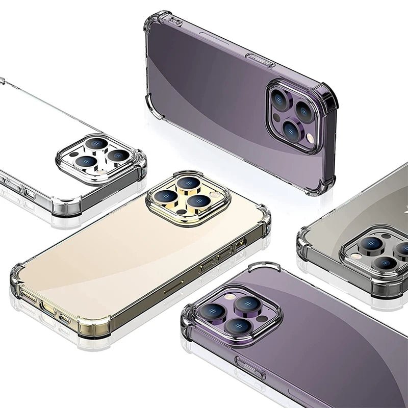 Shockproof Transparent Phone Case – Clear Silicone Bumper Cover - Onlytenbucks.com
