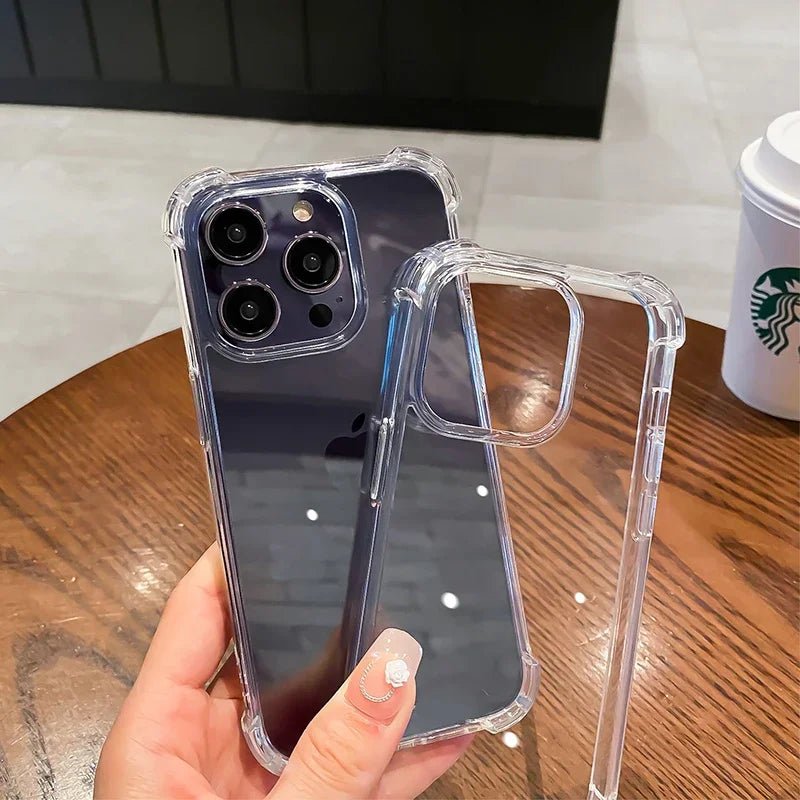 Shockproof Transparent Phone Case – Clear Silicone Bumper Cover - Onlytenbucks.com