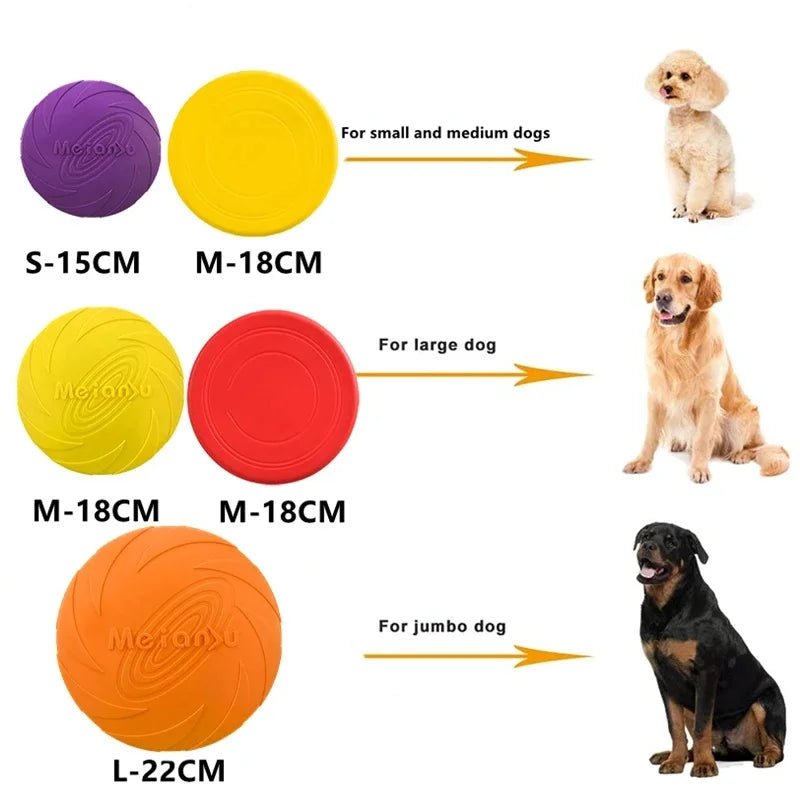 Silicone Dog Flying Disk Toy – Eco - Friendly Anti - Chew Frisbee - Onlytenbucks.com
