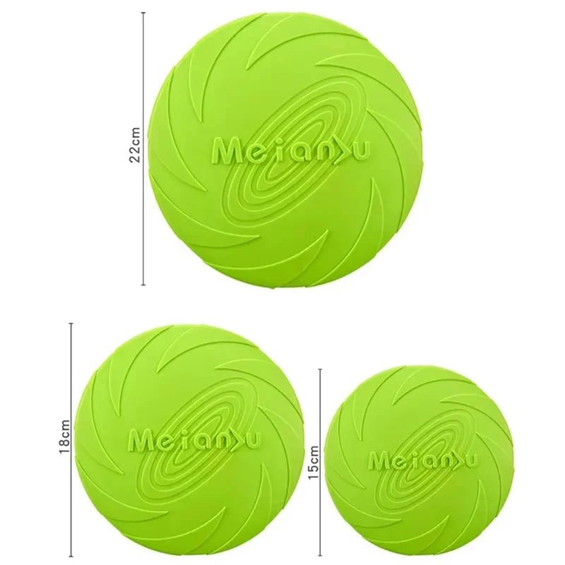 Silicone Dog Flying Disk Toy – Eco - Friendly Anti - Chew Frisbee - Onlytenbucks.com