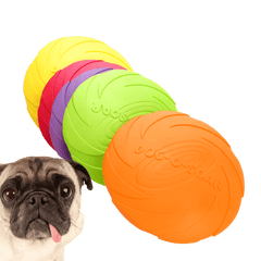 Silicone Dog Flying Disk Toy – Eco - Friendly Anti - Chew Frisbee - Onlytenbucks.com