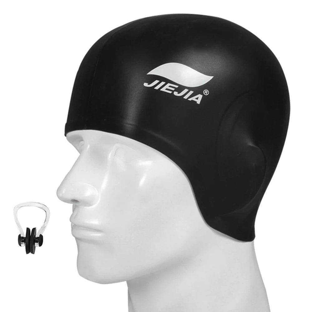 Silicone Swimming Cap with Ear Protection – Waterproof, Comfortable Fit - Onlytenbucks.com