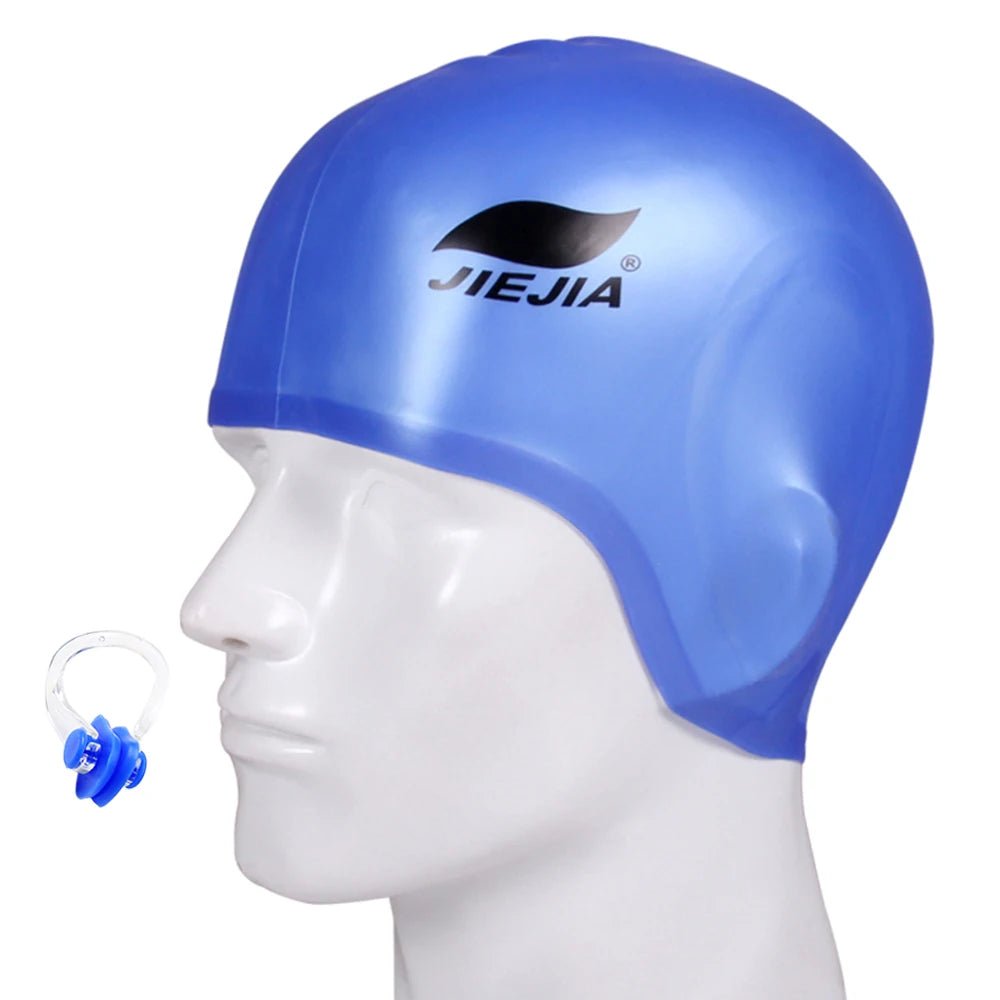 Silicone Swimming Cap with Ear Protection – Waterproof, Comfortable Fit - Onlytenbucks.com