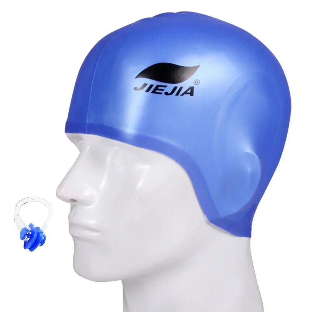 Silicone Swimming Cap with Ear Protection – Waterproof, Comfortable Fit - Onlytenbucks.com