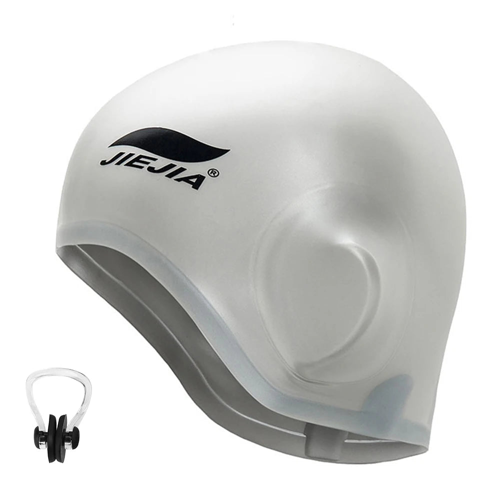 Silicone Swimming Cap with Ear Protection – Waterproof, Comfortable Fit - Onlytenbucks.com