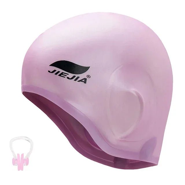 Silicone Swimming Cap with Ear Protection – Waterproof, Comfortable Fit - Onlytenbucks.com