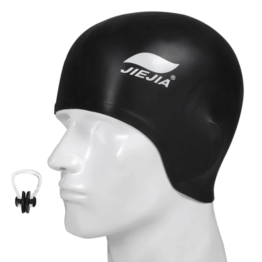 Silicone Swimming Cap with Ear Protection – Waterproof, Comfortable Fit - Onlytenbucks.com