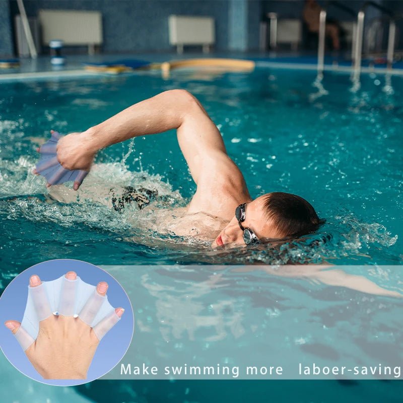 Silicone Swimming Hand Fins – Training Paddles - Onlytenbucks.com