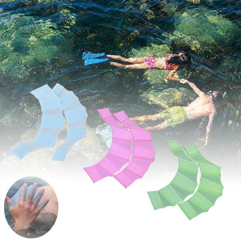 Silicone Swimming Hand Fins – Training Paddles - Onlytenbucks.com