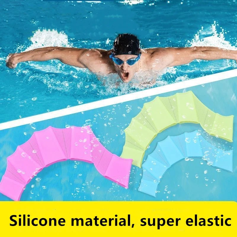 Silicone Swimming Hand Fins – Training Paddles - Onlytenbucks.com