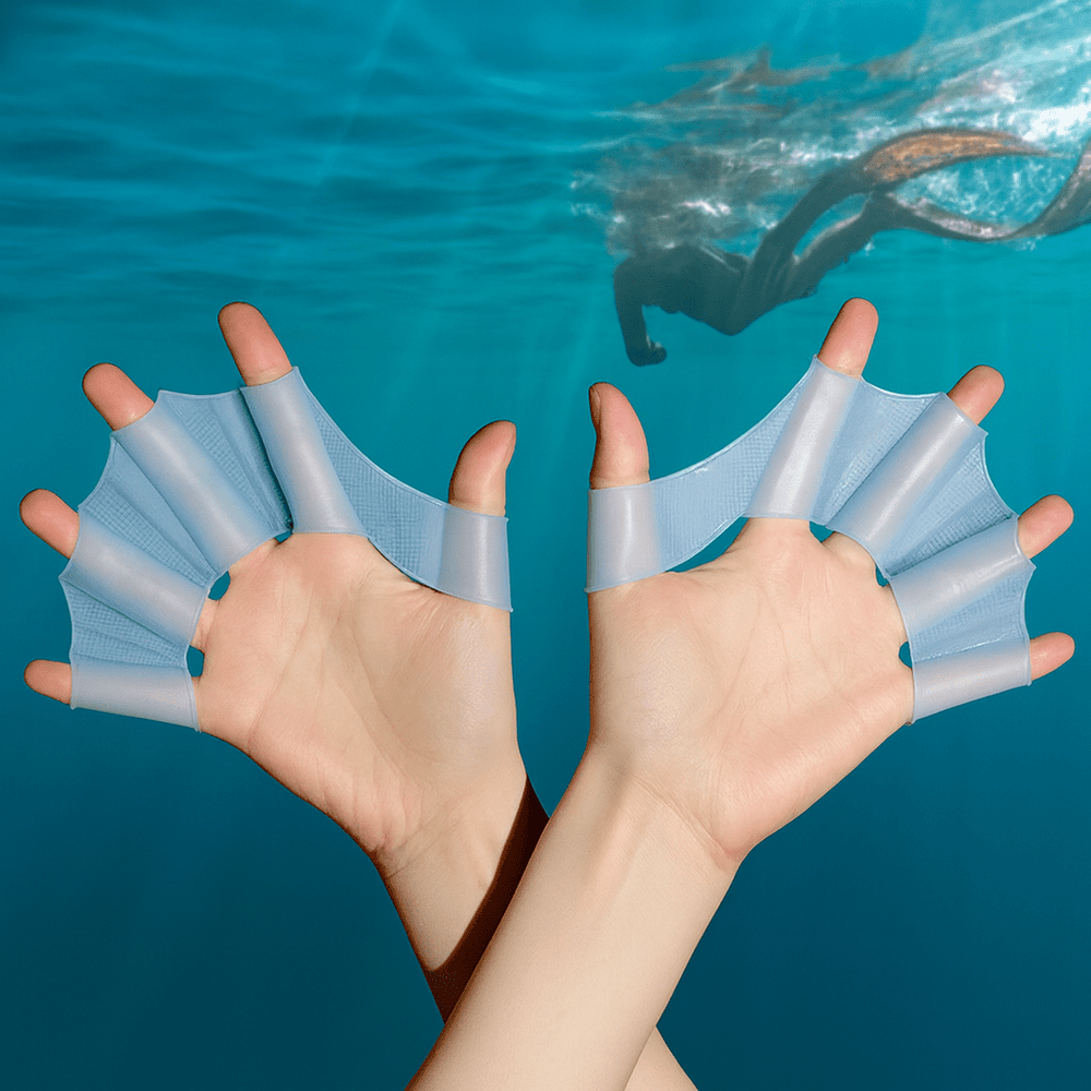 Silicone Swimming Hand Fins – Training Paddles - Onlytenbucks.com