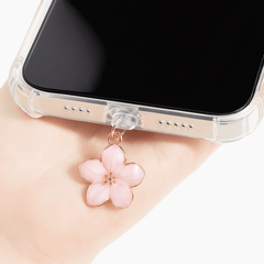 Simple Flowers Phone Dust Plug – Decorative Charging Port Pendant - Onlytenbucks.com