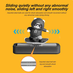 Skateboard Bear Dashboard Car Ornament - Onlytenbucks.com