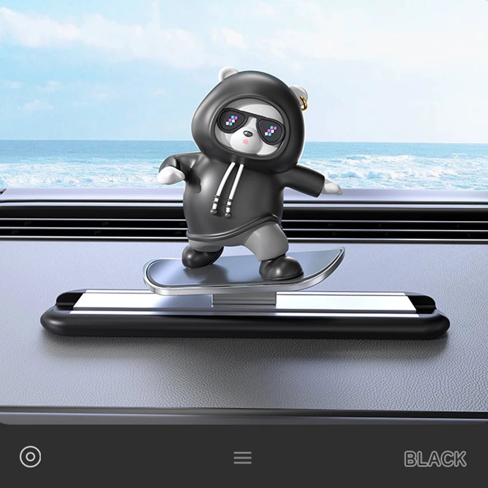 Skateboard Bear Dashboard Car Ornament - Onlytenbucks.com