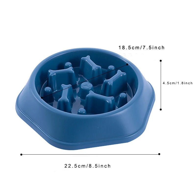 Slow Feeder Dog Bowl – Anti - Choking Puzzle Food Dish - Onlytenbucks.com