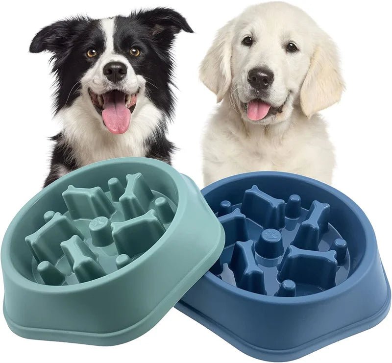 Slow Feeder Dog Bowl – Anti - Choking Puzzle Food Dish - Onlytenbucks.com