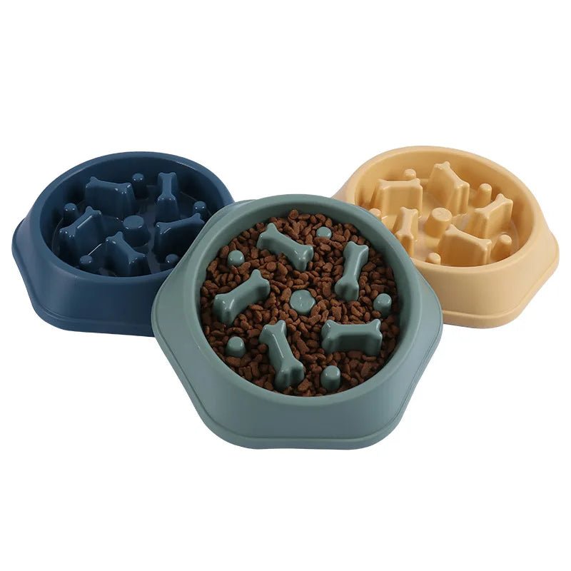 Slow Feeder Dog Bowl – Anti - Choking Puzzle Food Dish - Onlytenbucks.com