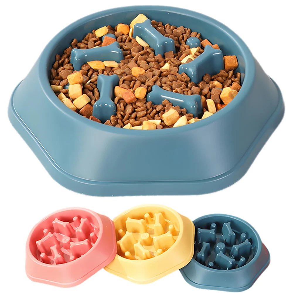 Slow Feeder Dog Bowl – Anti - Choking Puzzle Food Dish - Onlytenbucks.com