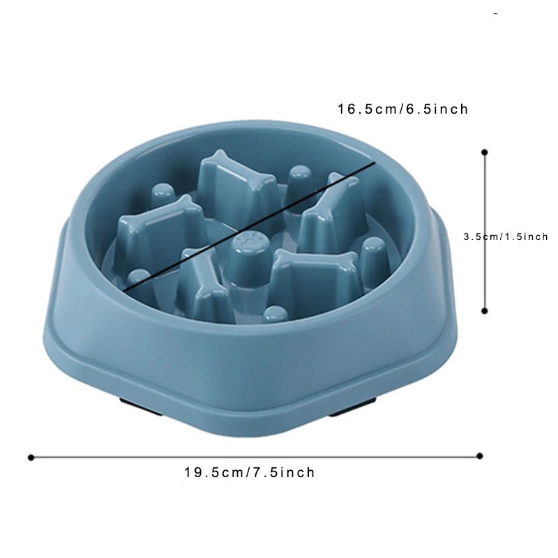 Slow Feeder Dog Bowl – Anti - Choking Puzzle Food Dish - Onlytenbucks.com