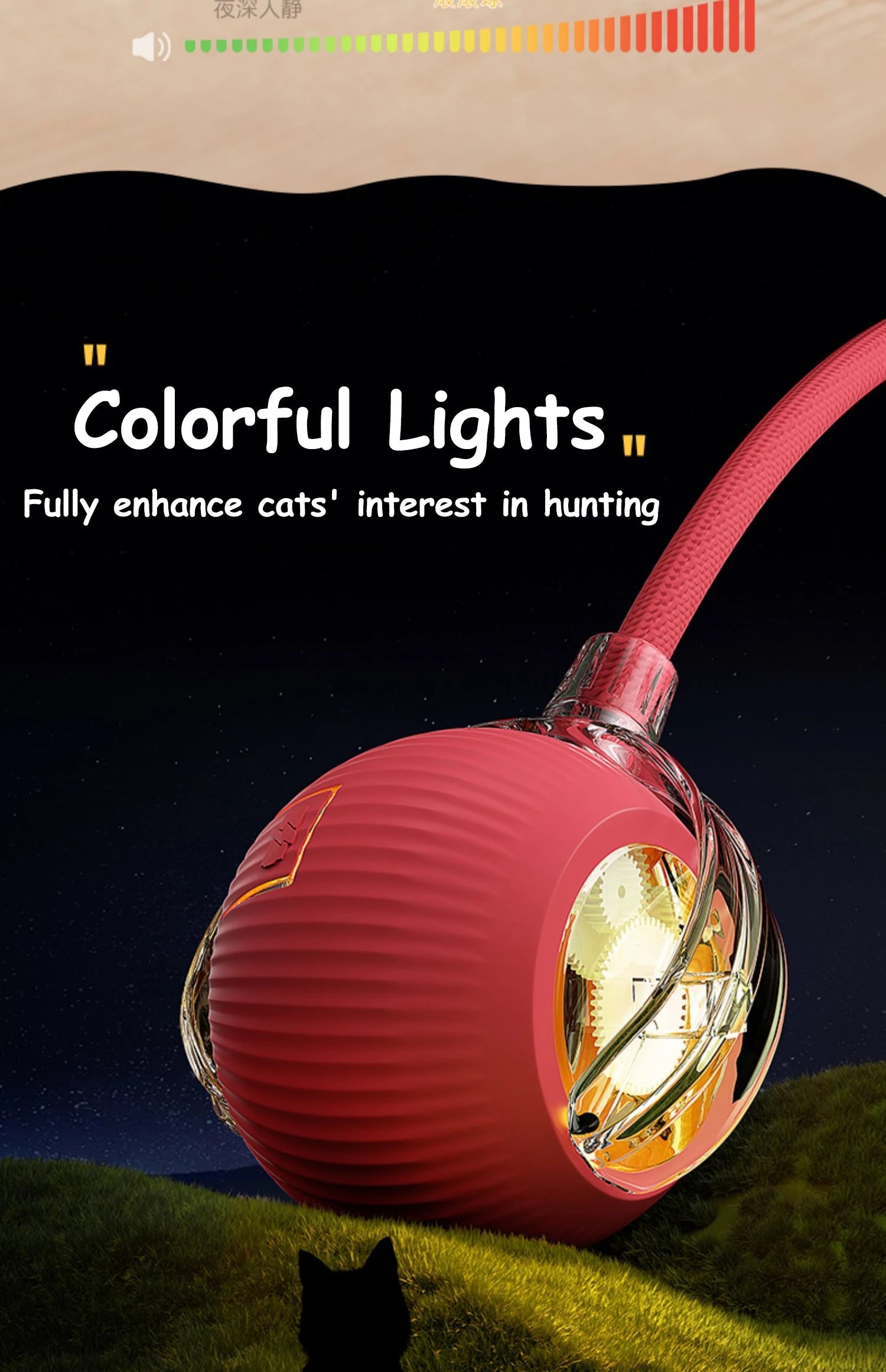 Smart Interactive Cat Ball – Automatic Rolling Rechargeable Toy - Onlytenbucks.com
