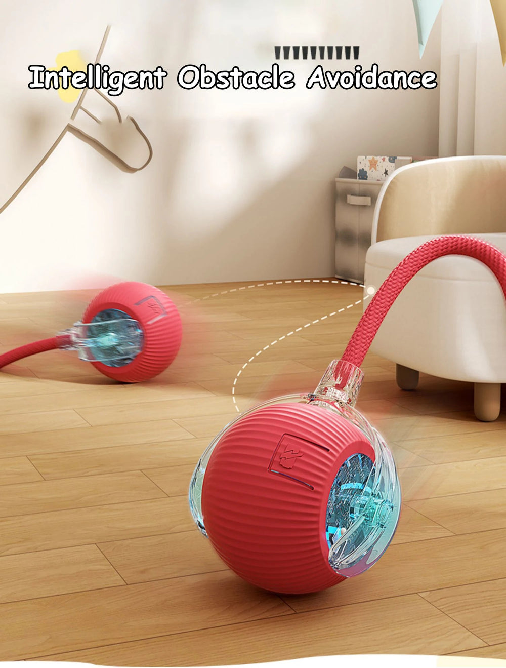 Smart Interactive Cat Ball – Automatic Rolling Rechargeable Toy - Onlytenbucks.com