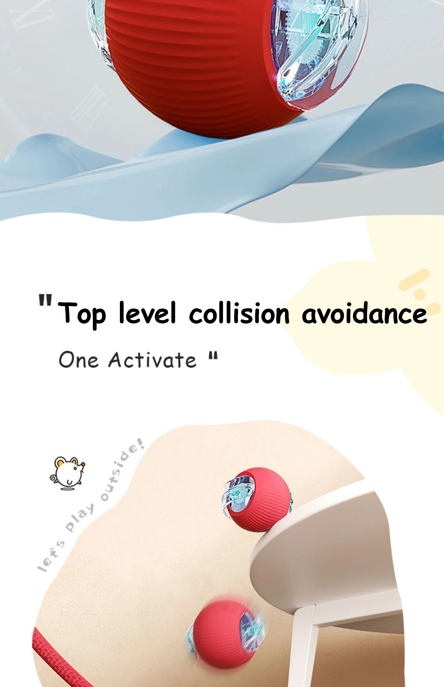 Smart Interactive Cat Ball – Automatic Rolling Rechargeable Toy - Onlytenbucks.com