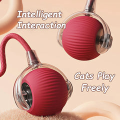 Smart Interactive Cat Ball – Automatic Rolling Rechargeable Toy - Onlytenbucks.com