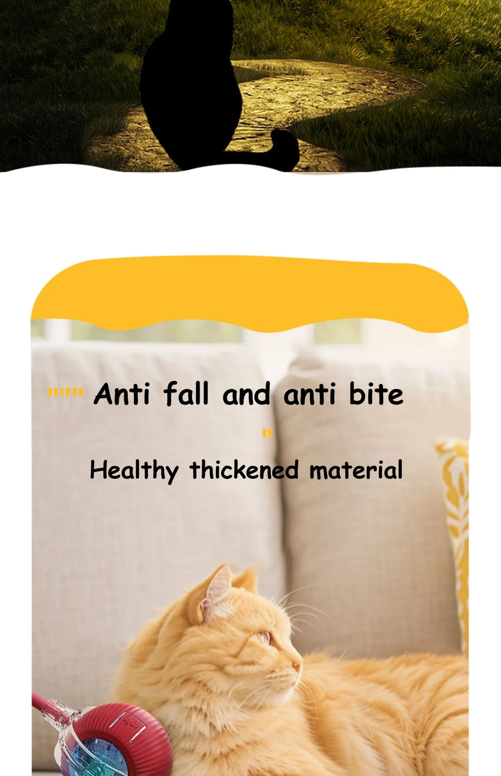 Smart Interactive Cat Ball – Automatic Rolling Rechargeable Toy - Onlytenbucks.com