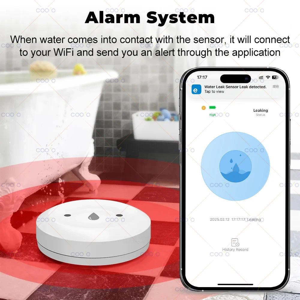 Smart Water Leak Sensor – Flood Detector with Remote Monitoring - Onlytenbucks.com