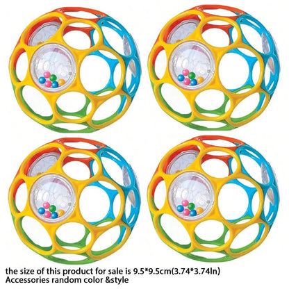 Soft Baby Grasping Rattle Ball – Sensory Development Toy with Bell - Onlytenbucks.com