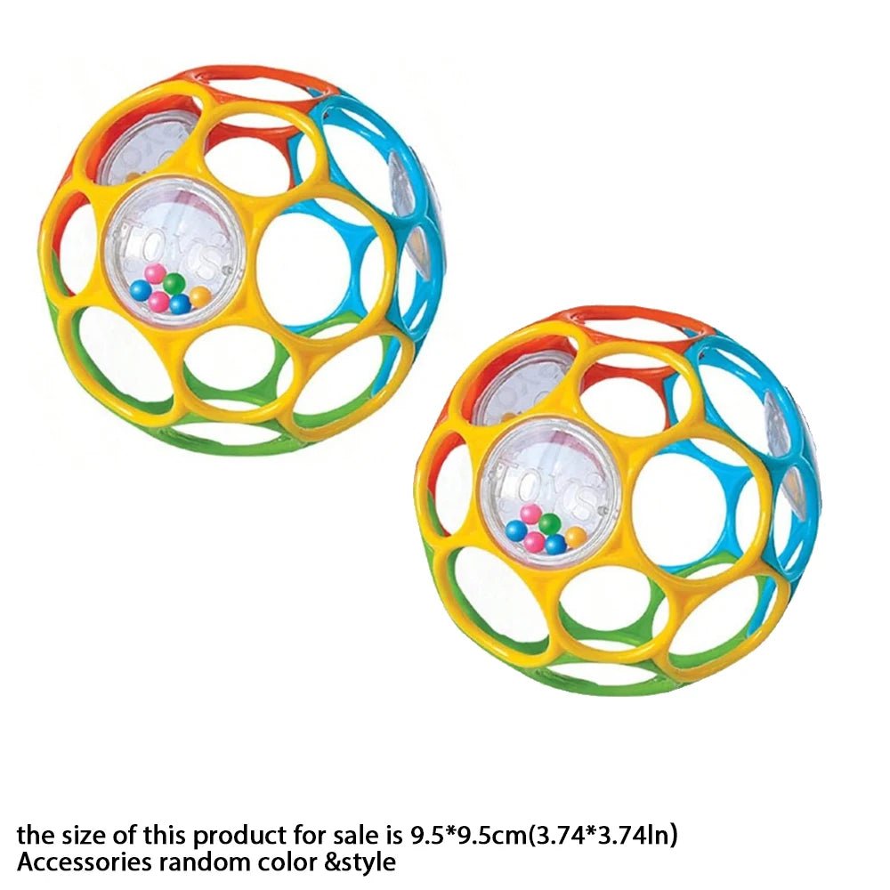 Soft Baby Grasping Rattle Ball – Sensory Development Toy with Bell - Onlytenbucks.com