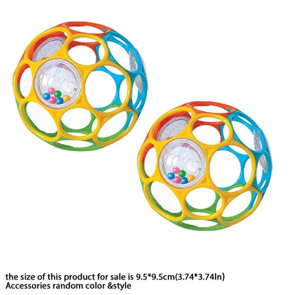 Soft Baby Grasping Rattle Ball – Sensory Development Toy with Bell - Onlytenbucks.com