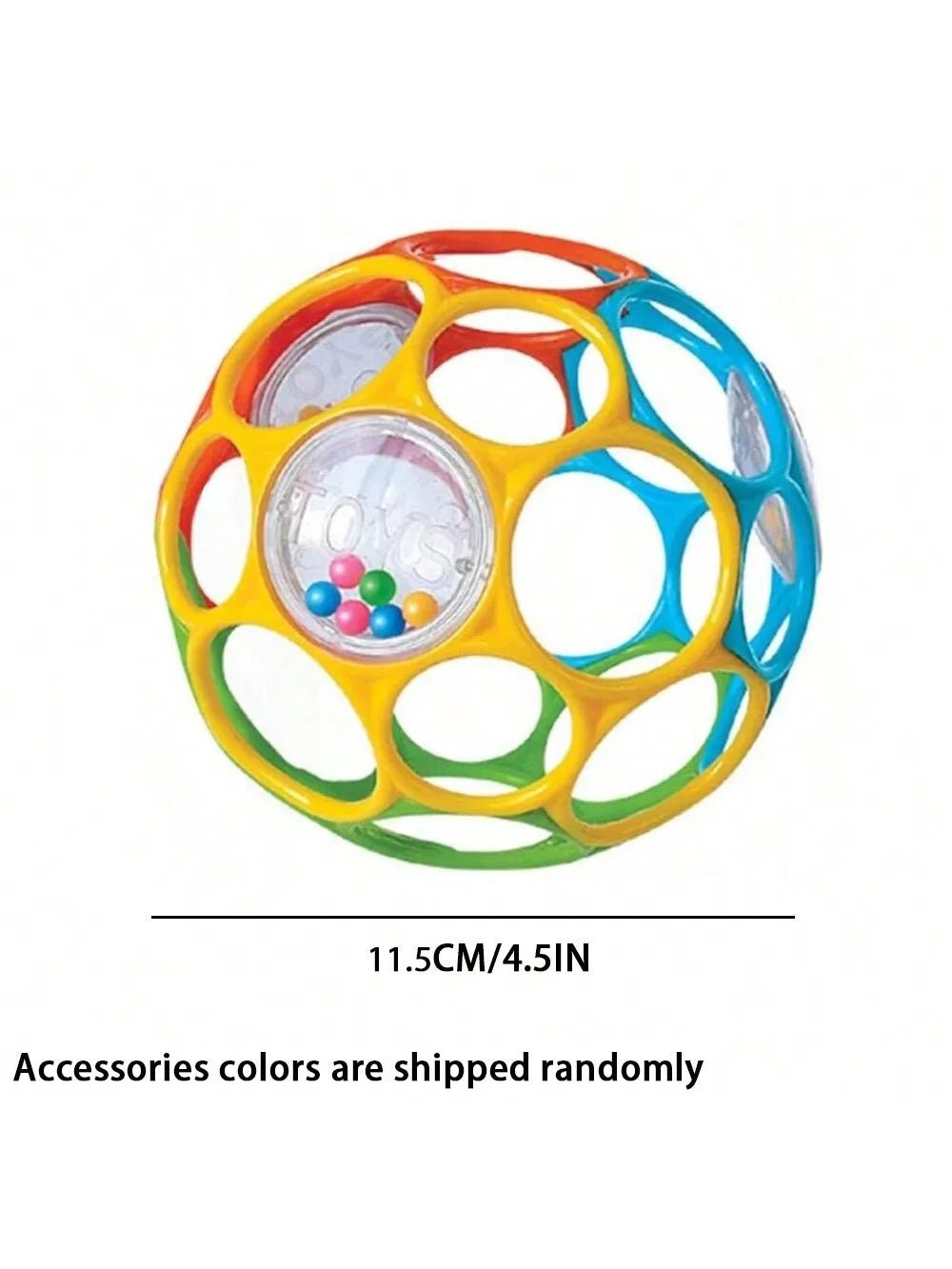 Soft Baby Grasping Rattle Ball – Sensory Development Toy with Bell - Onlytenbucks.com