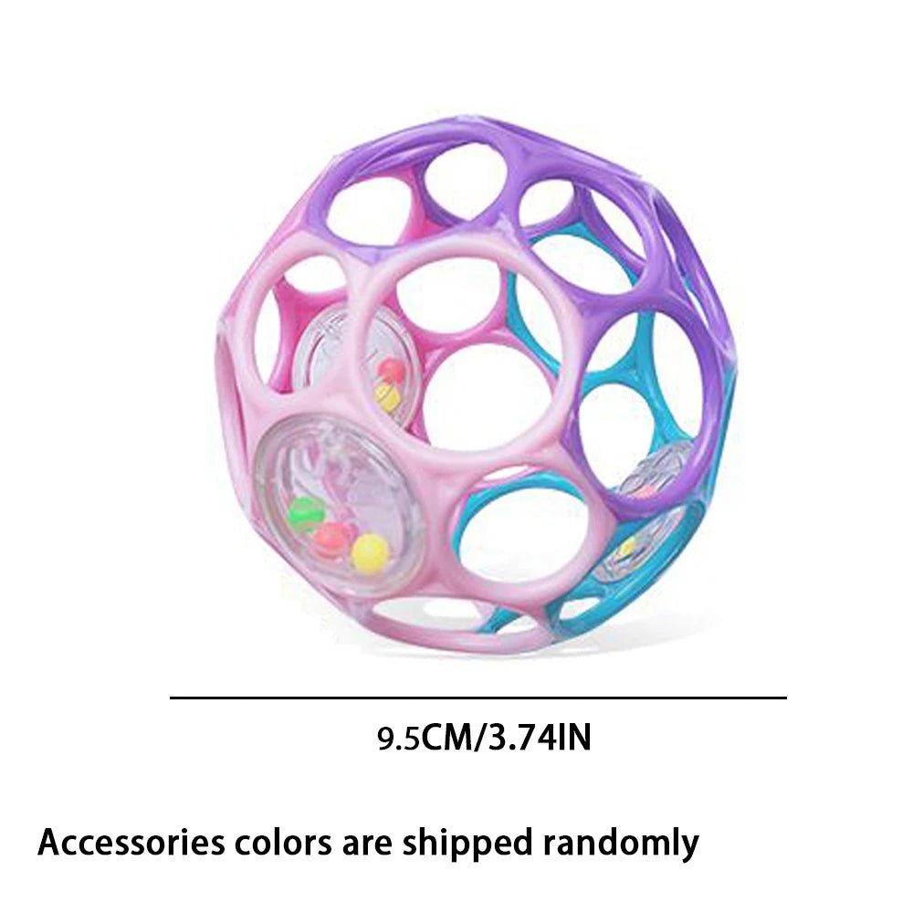 Soft Baby Grasping Rattle Ball – Sensory Development Toy with Bell - Onlytenbucks.com