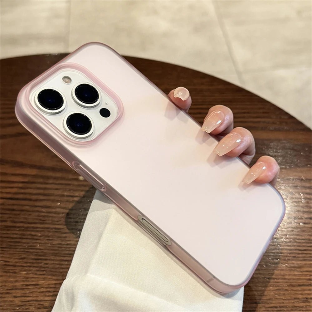 Soft Matte Candy Transparent Phone Case – Shockproof Silicone Bumper Cover - Onlytenbucks.com