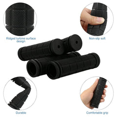 Soft Rubber Bike Handlebar Grips – 120mm (4.7"), Anti - Slip & Shock - Absorbing - Onlytenbucks.com