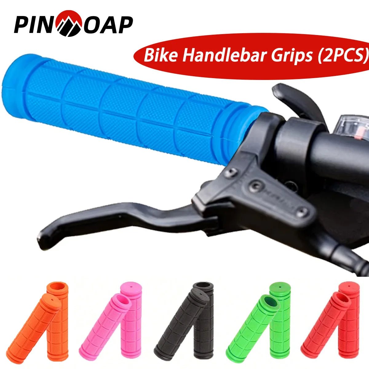 Soft Rubber Bike Handlebar Grips – 120mm (4.7"), Anti - Slip & Shock - Absorbing - Onlytenbucks.com