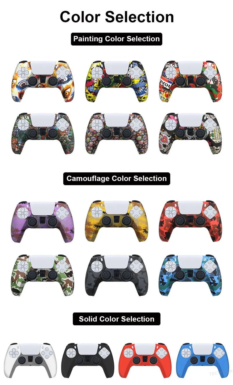 Soft Silicone Controller Cover for PS5 - Onlytenbucks.com