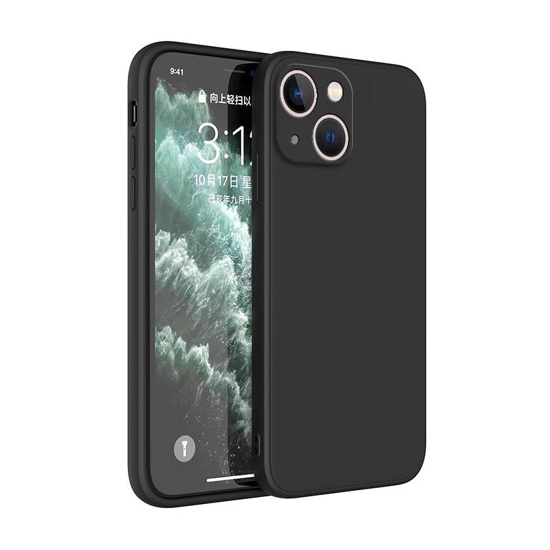 Square Liquid Silicone Phone Case – Full Coverage Shockproof Camera Protective Cover - Onlytenbucks.com