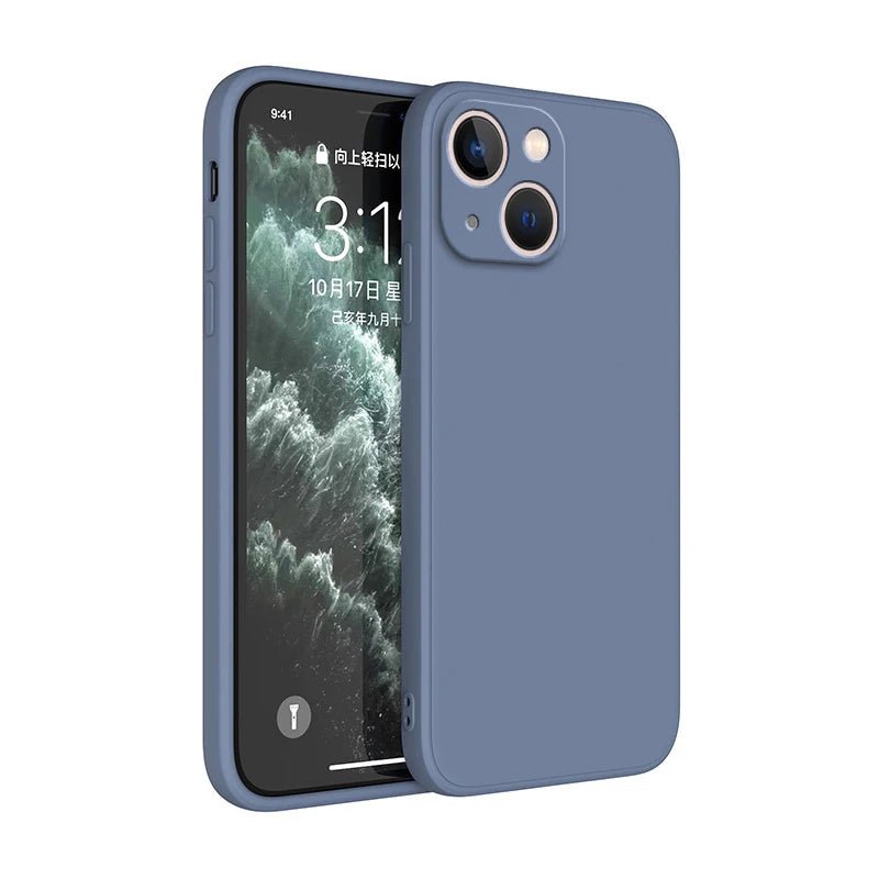 Square Liquid Silicone Phone Case – Full Coverage Shockproof Camera Protective Cover - Onlytenbucks.com