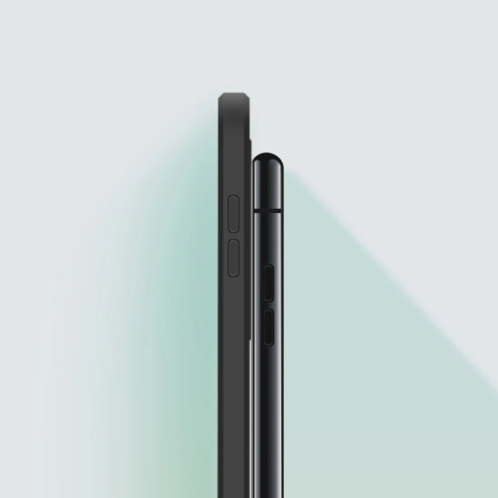 Square Liquid Silicone Phone Case – Full Coverage Shockproof Camera Protective Cover - Onlytenbucks.com